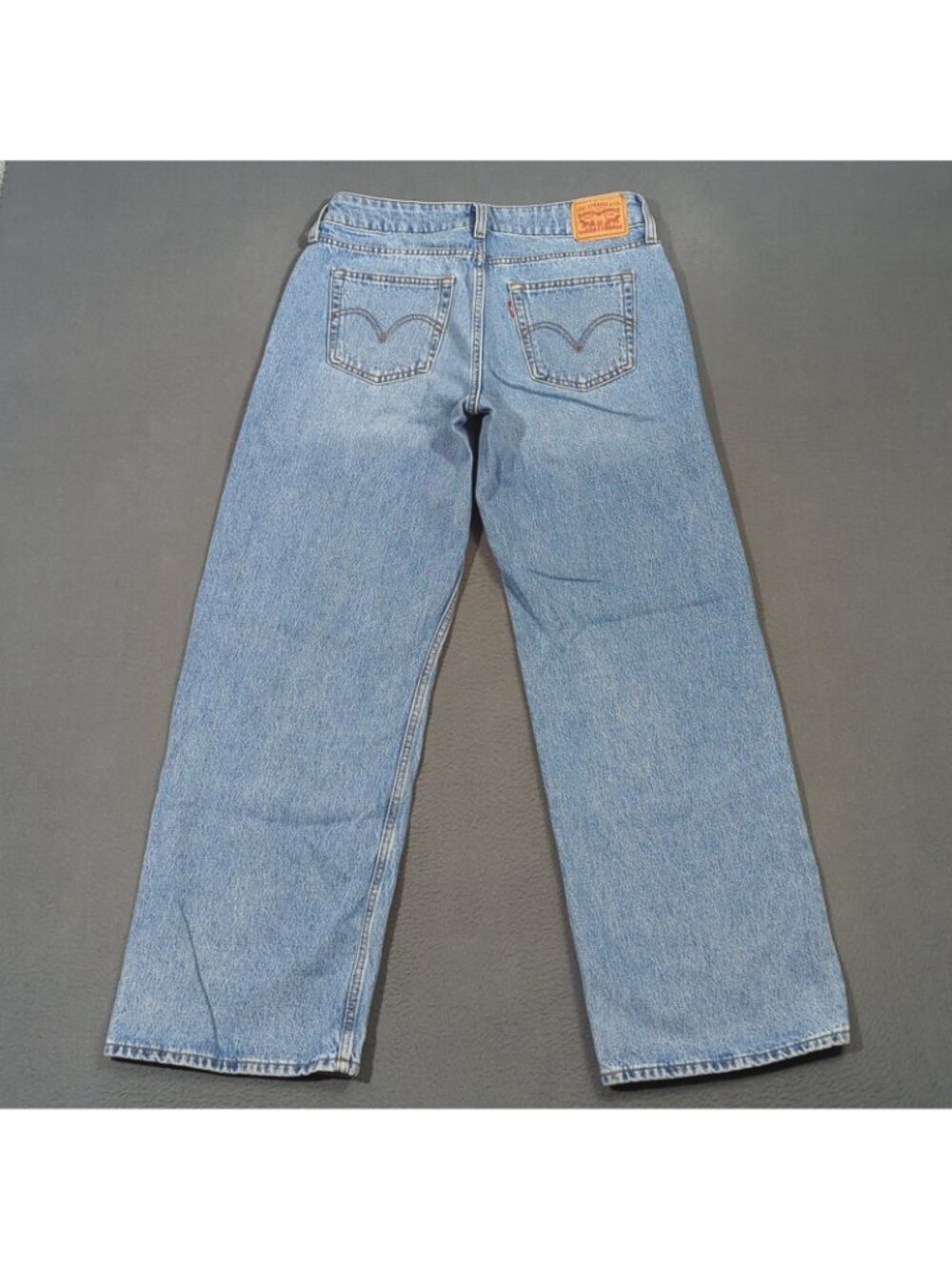 Levi's Jeans Women's 30x32 Fits 31x31 Blue Superlow Wide Leg Baggy Denim - Picture 2 of 12